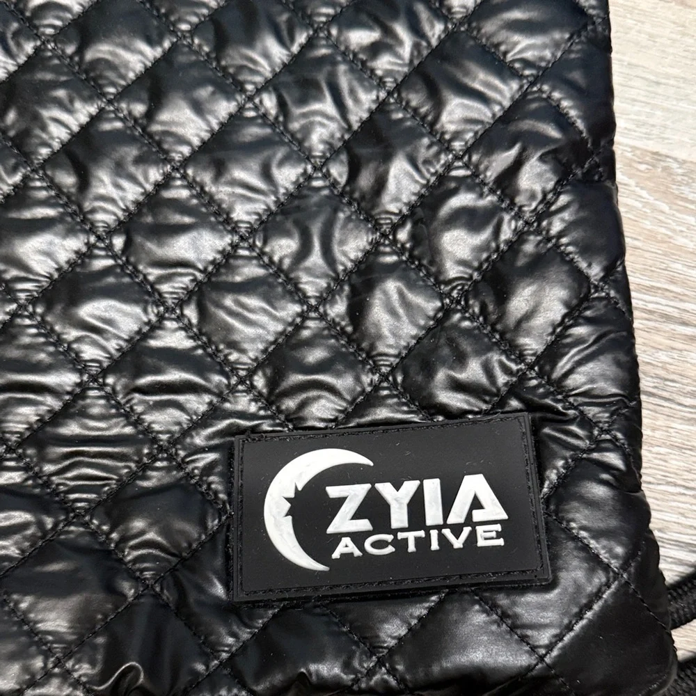 ZYIA Black Quilted Backpack